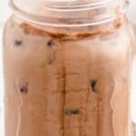 a mug full of Iced Mocha