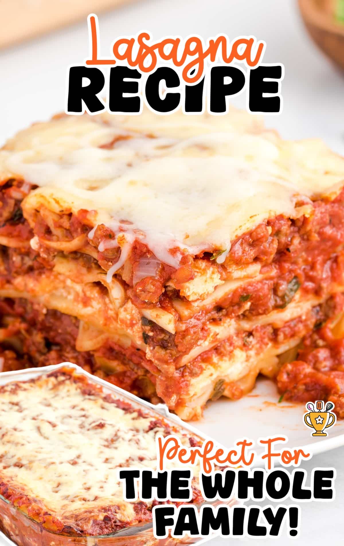 Lasagna on a plate