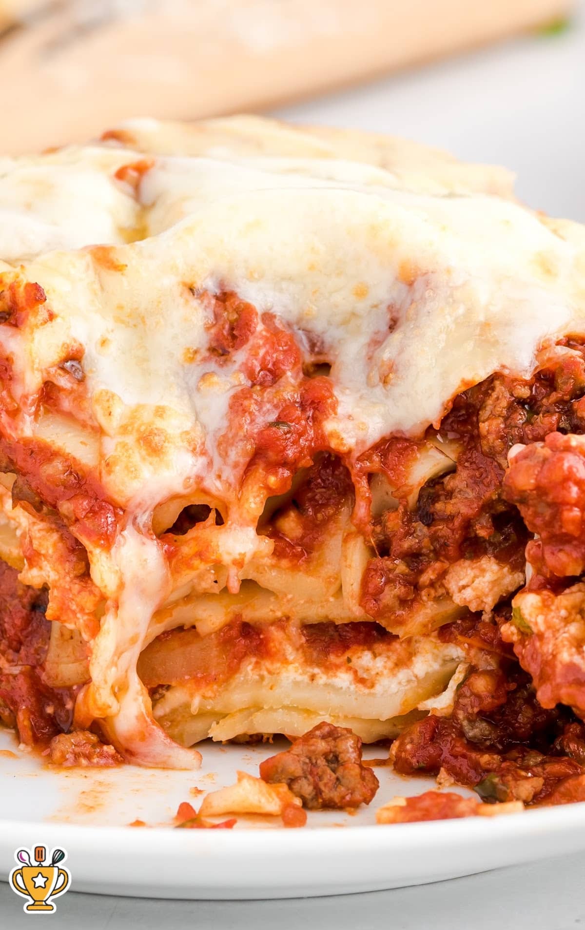 Lasagna on a plate