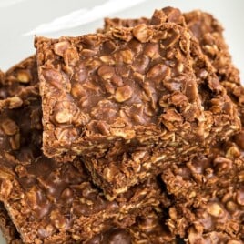 No Bake Chocolate Oatmeal Cookie Bars