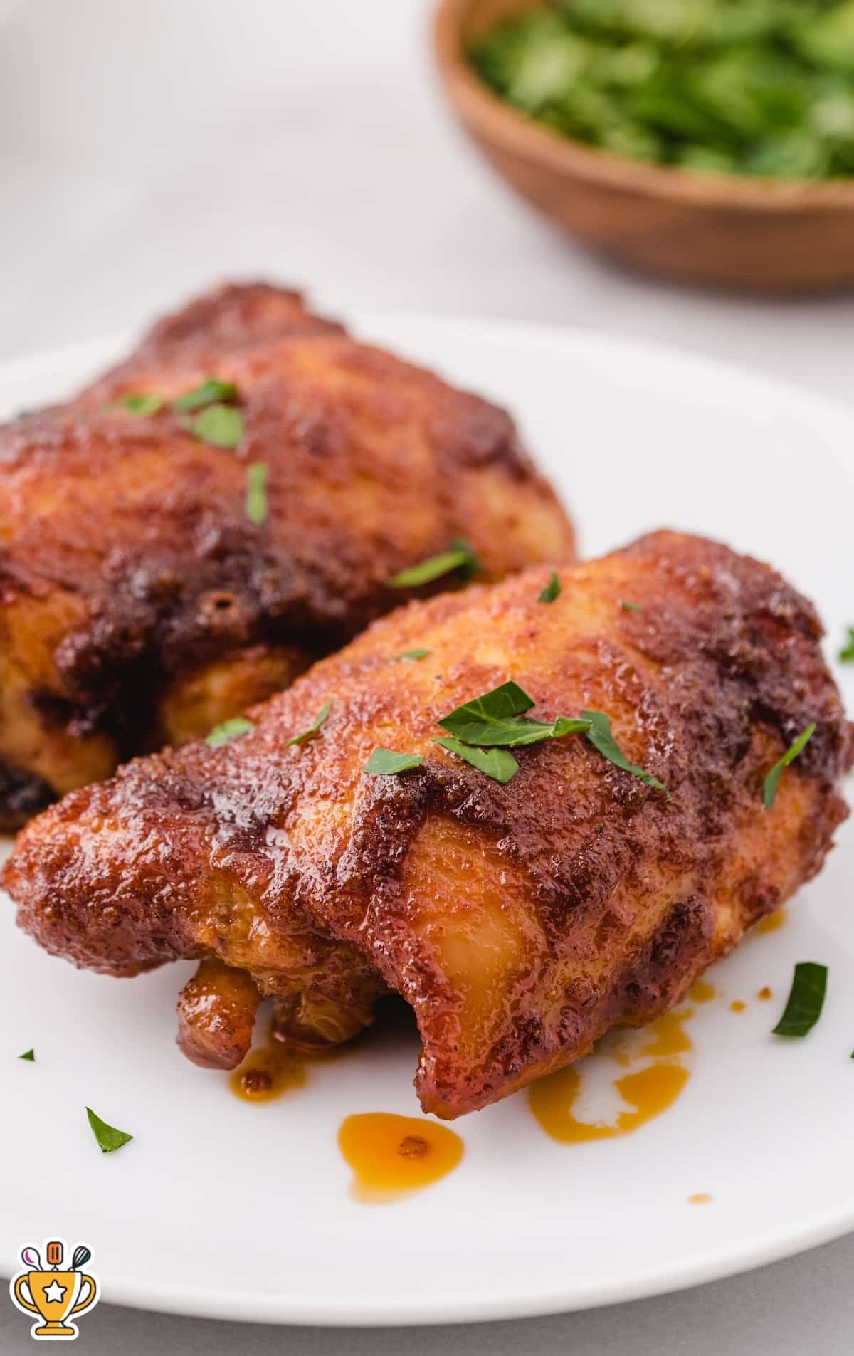 Paprika Chicken on a white plate