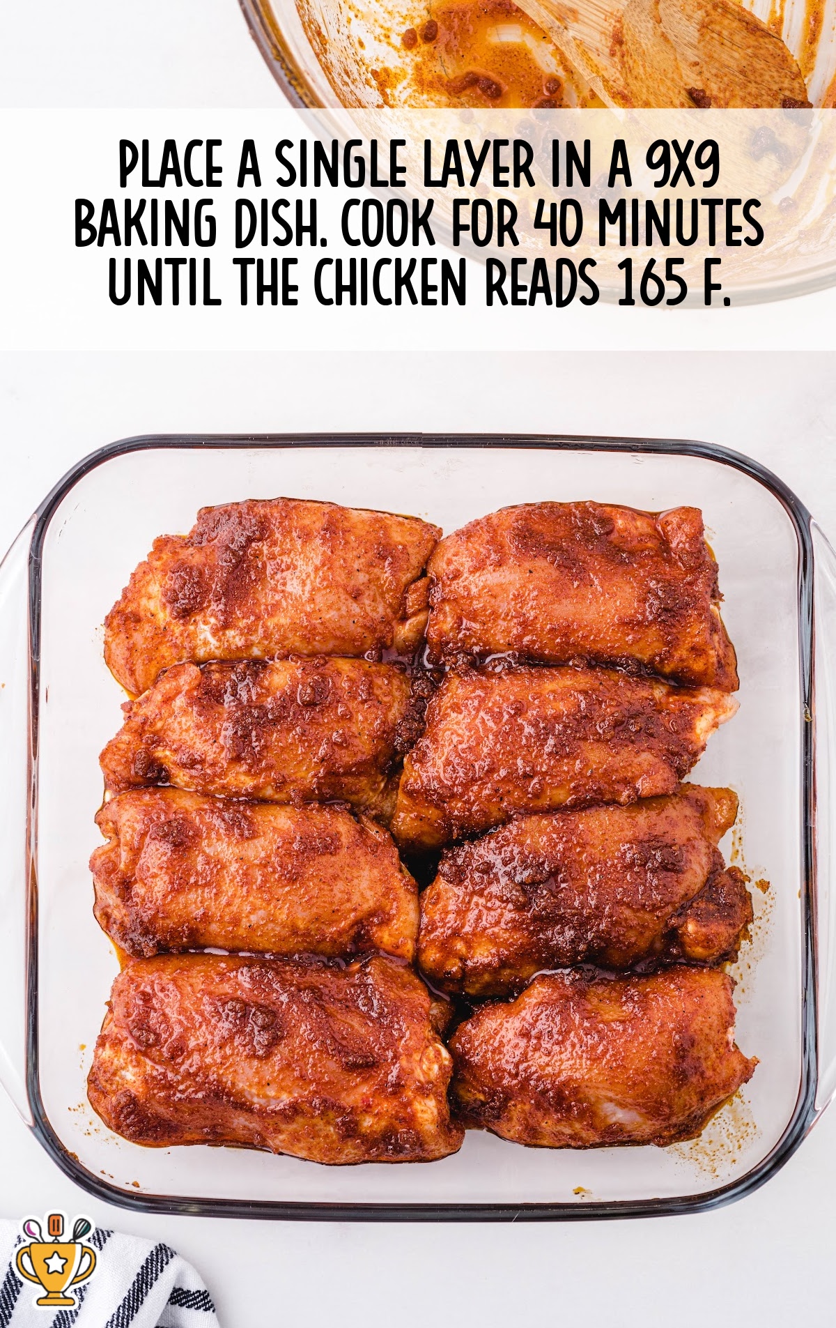 Paprika Chicken in a baking dish