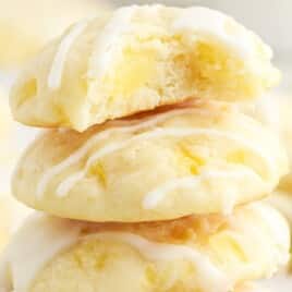 a stack of Pineapple Cookies