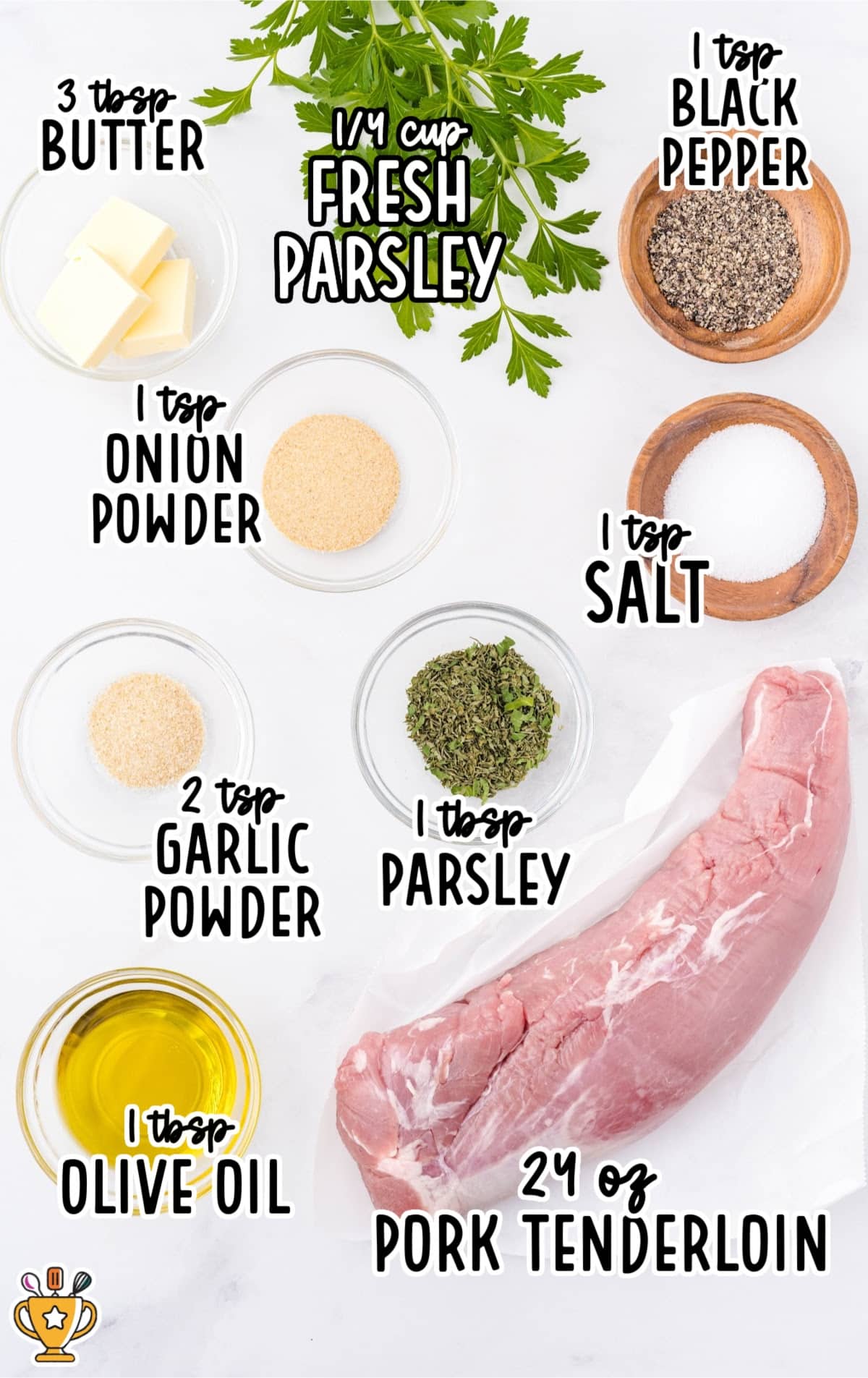 ingredients for making Pork Tenderloin