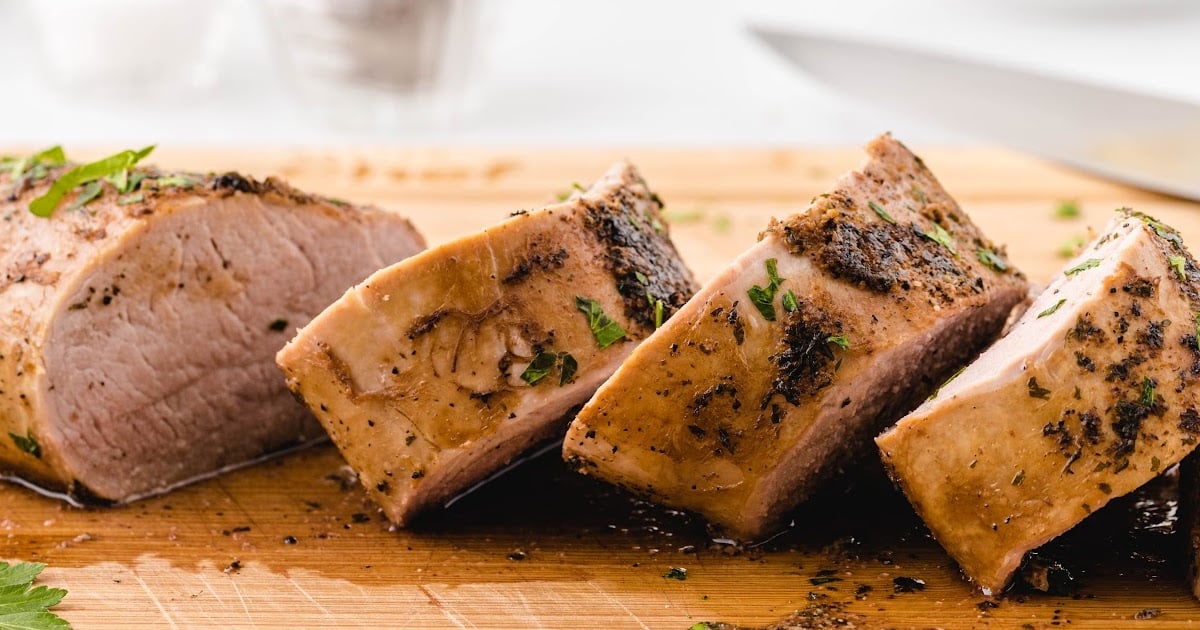 four pieces of Pork Tenderloin