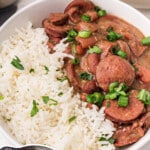Red Beans and Rice in a bowl plate