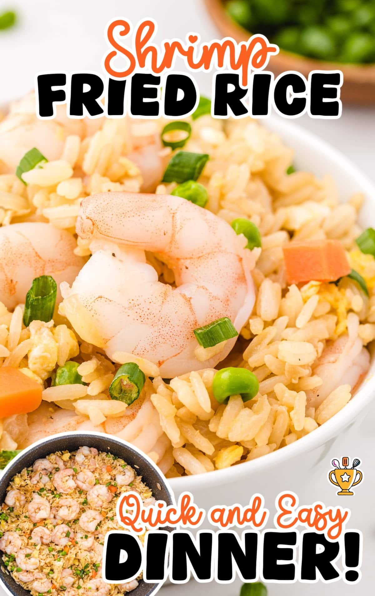 Shrimp Fried Rice in a bowl