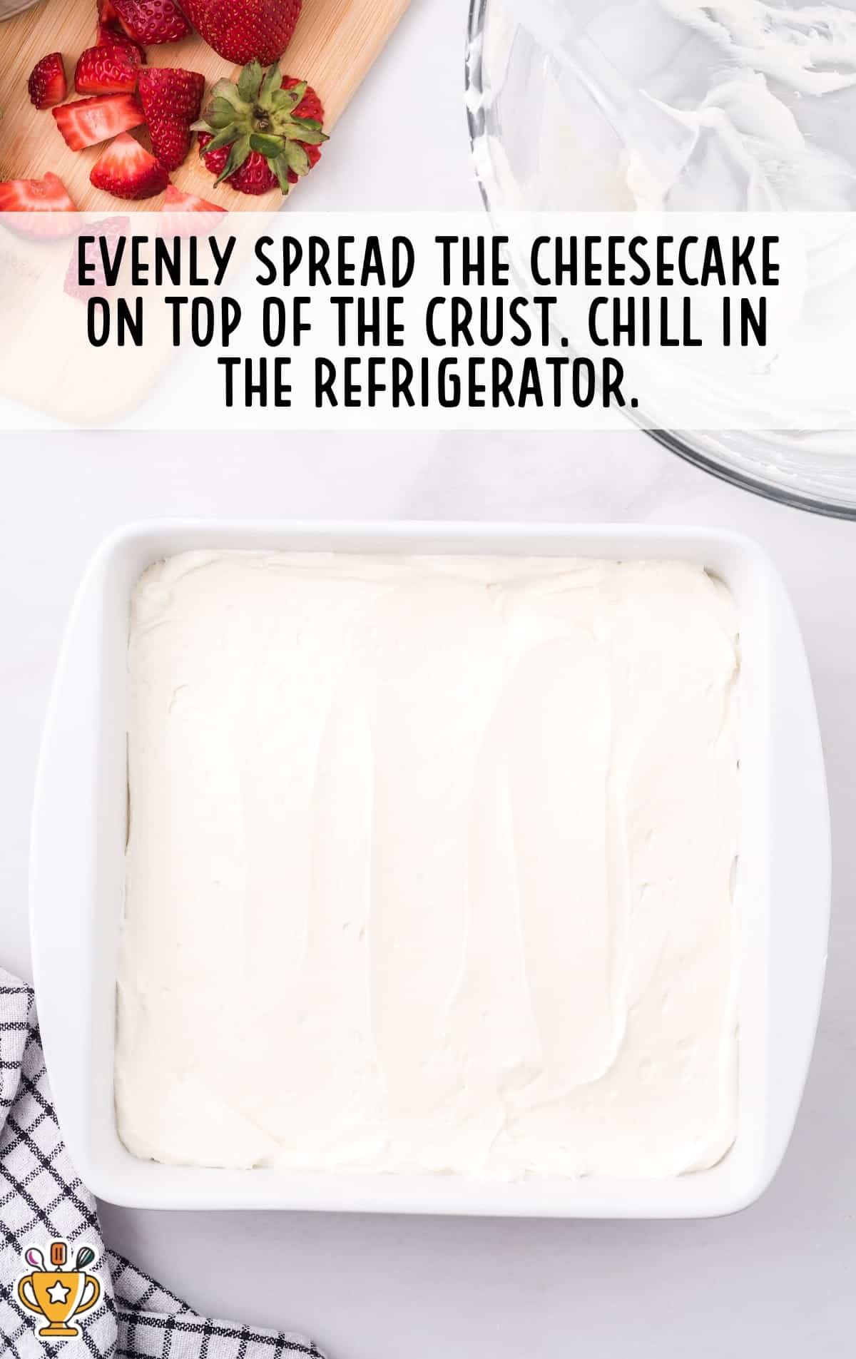 The cream cheese mixture blended to a smooth texture, ready to be combined with other ingredients to create the cheesecake filling.
