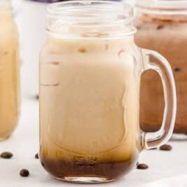 mugs full of Iced Mocha