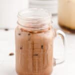 a mug full of Iced Mocha