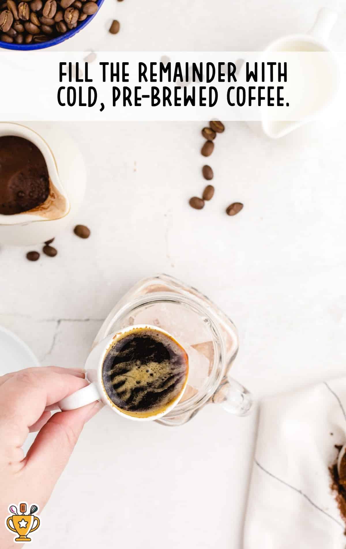 pouring coffee in a cup