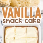 vanilla snack cake