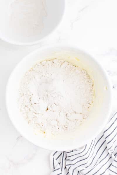 Butter Pecan Cake Mix in a Microwave Safe Bowl