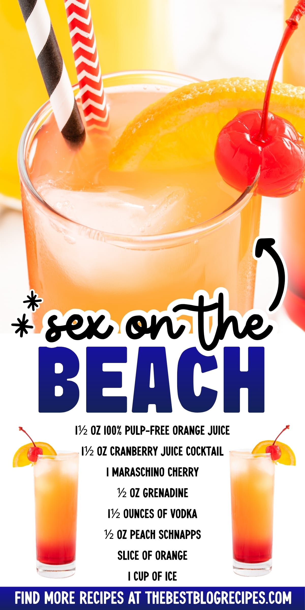 Sex on the Beach Cocktail Recipe